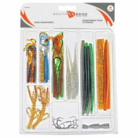 SOUTH BEND CLUTCH Bass Lure Kit, Assorted Color 530222